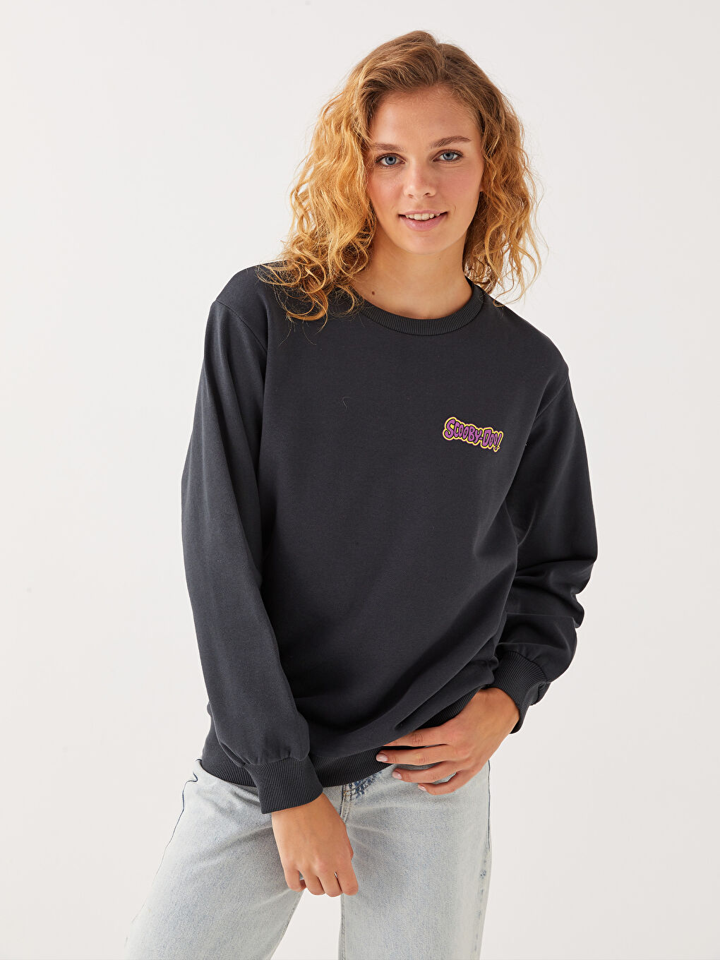 XSIDE Crew Neck Scooby Doo Printed Women's Thick Sweatshirt -W2HE77Z8-SCP