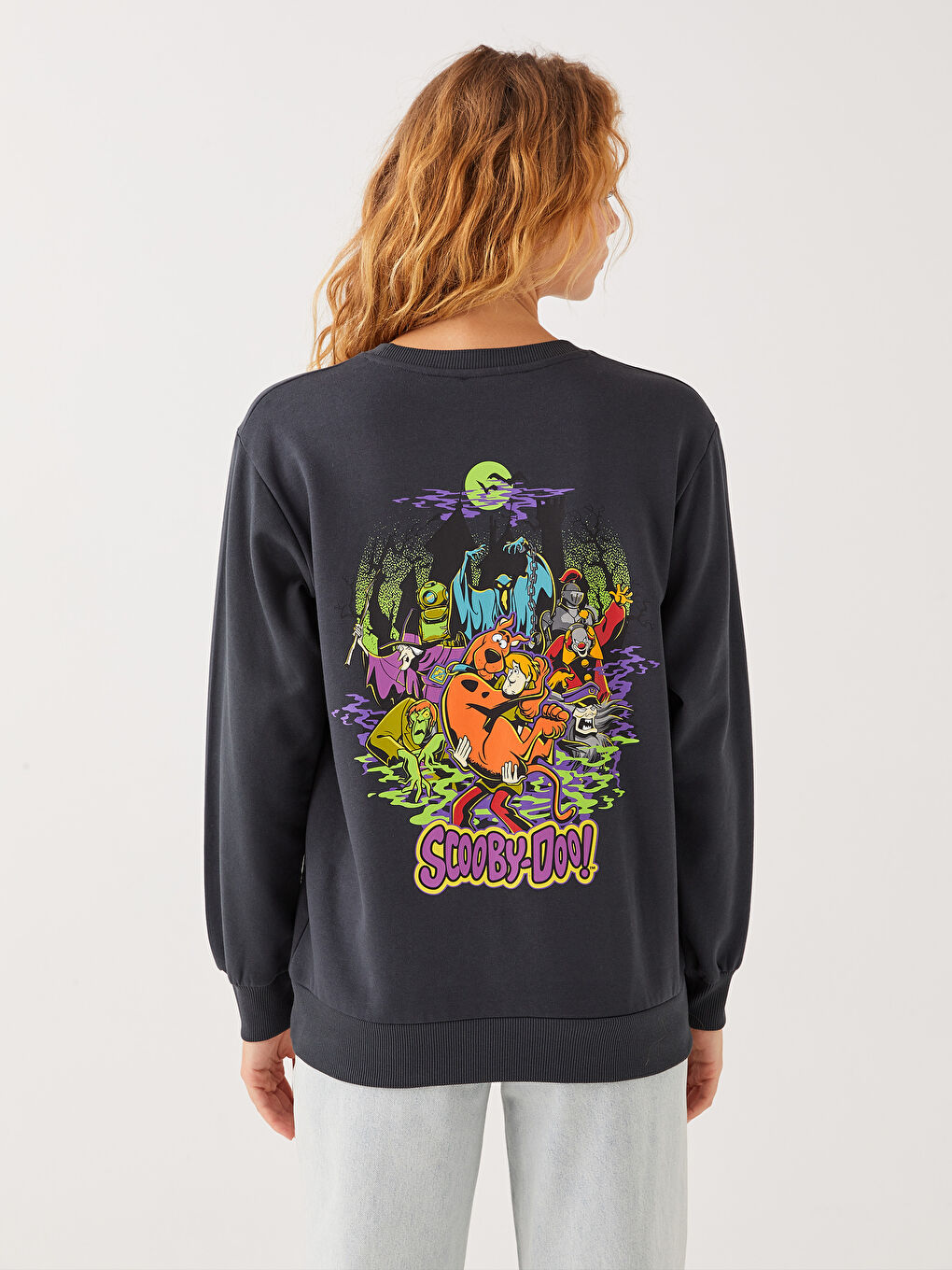 XSIDE Crew Neck Scooby Doo Printed Women's Thick Sweatshirt -W2HE77Z8-SCP