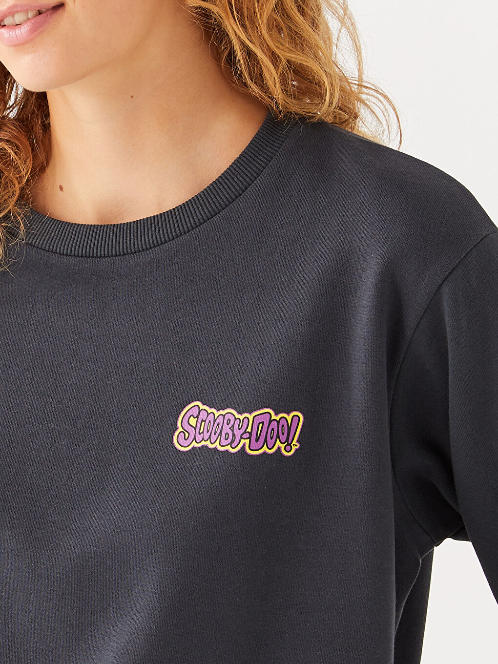 XSIDE Crew Neck Scooby Doo Printed Women's Thick Sweatshirt -W2HE77Z8-SCP
