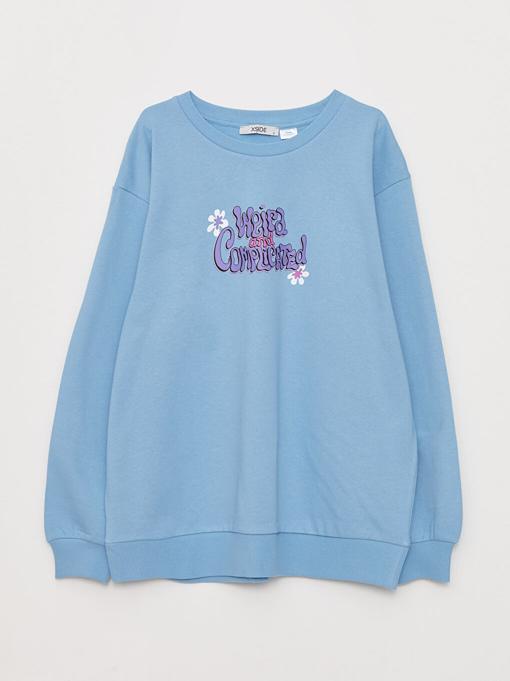 Crew Neck Lilo & Stitch Printed Women's Thick Sweatshirt-5