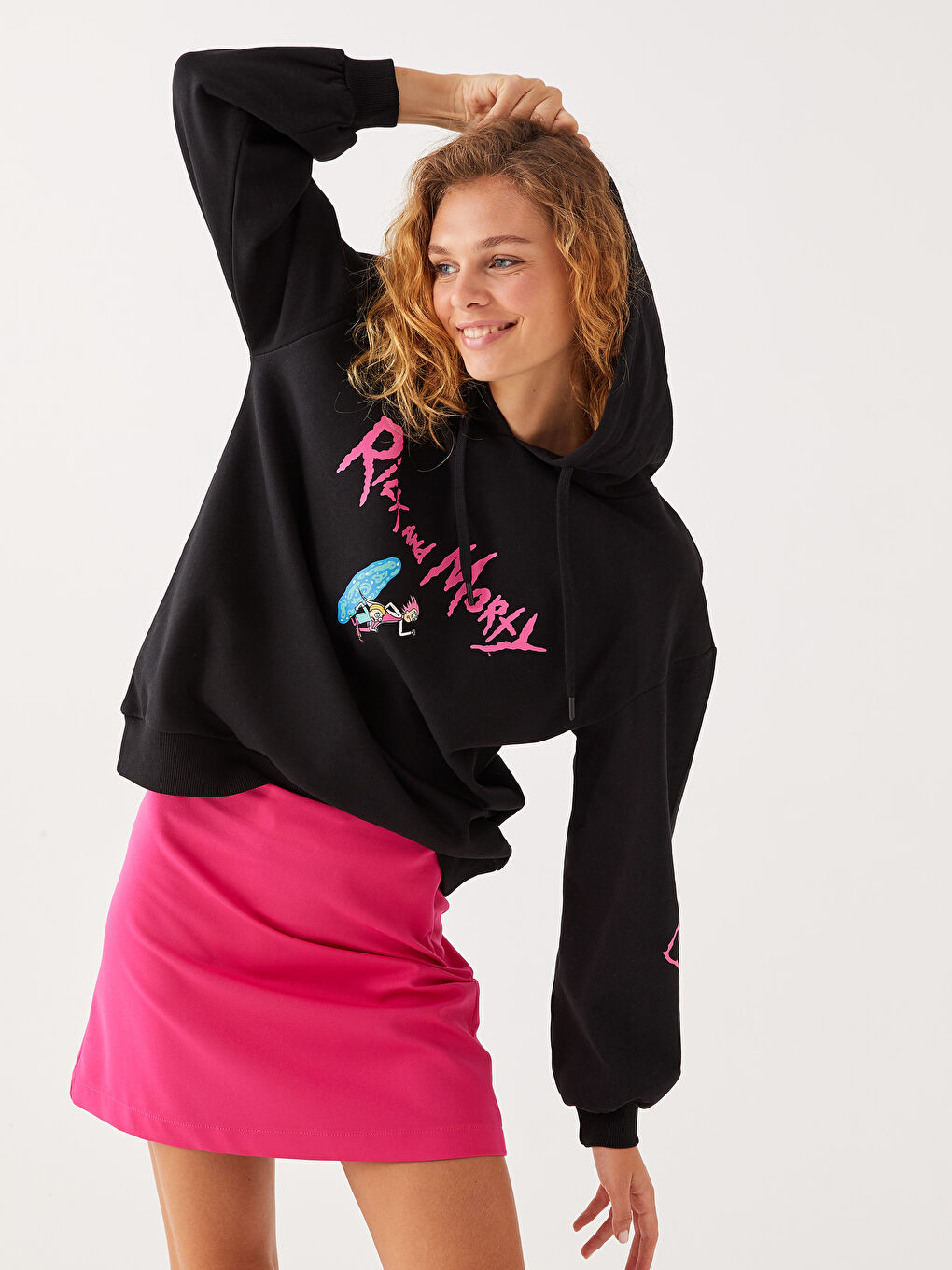 Ricky and Morty Printed Women's Thick Hoodie-1