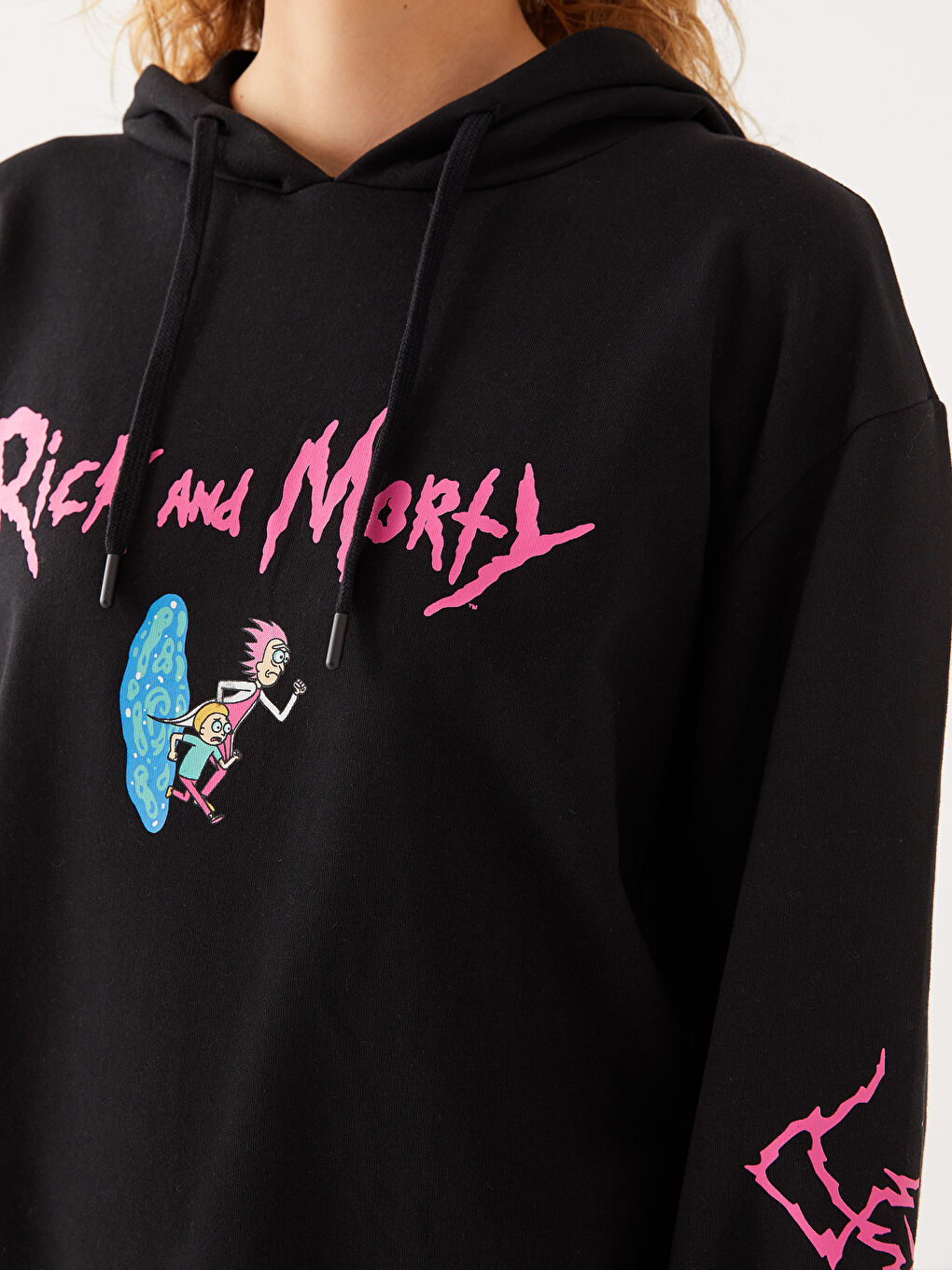 Ricky and Morty Printed Women's Thick Hoodie-3