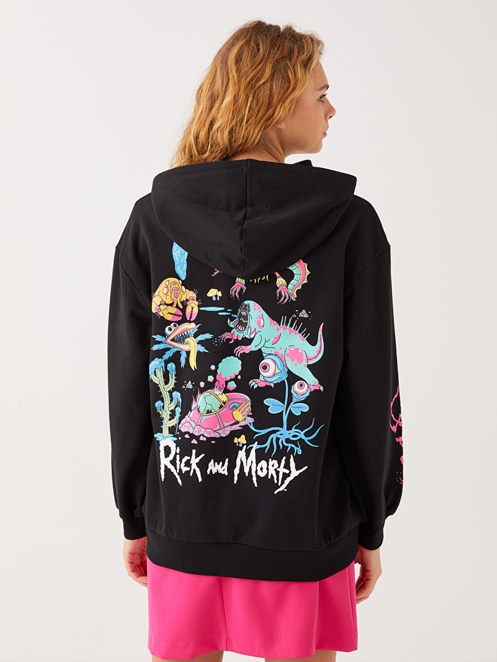 Ricky and Morty Printed Women's Thick Hoodie-4
