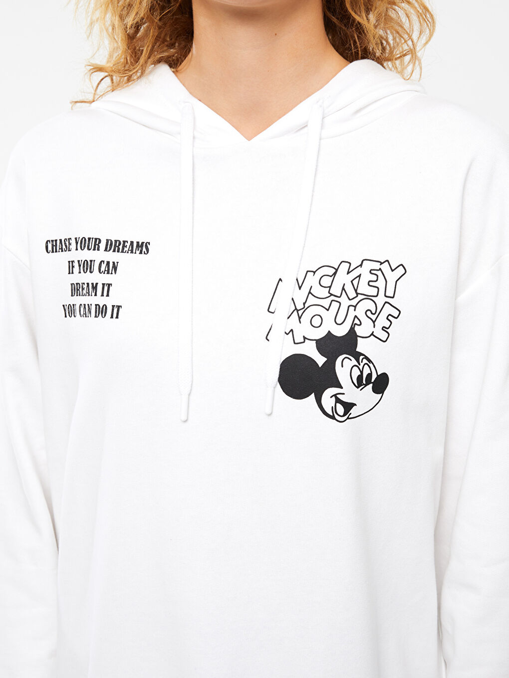 Mickey Mouse Printed Women's Thick Hoodie-5