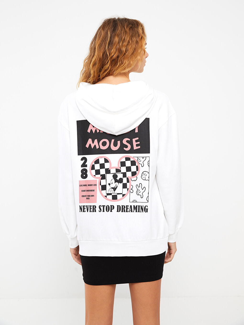 Mickey Mouse Printed Women's Thick Hoodie-6