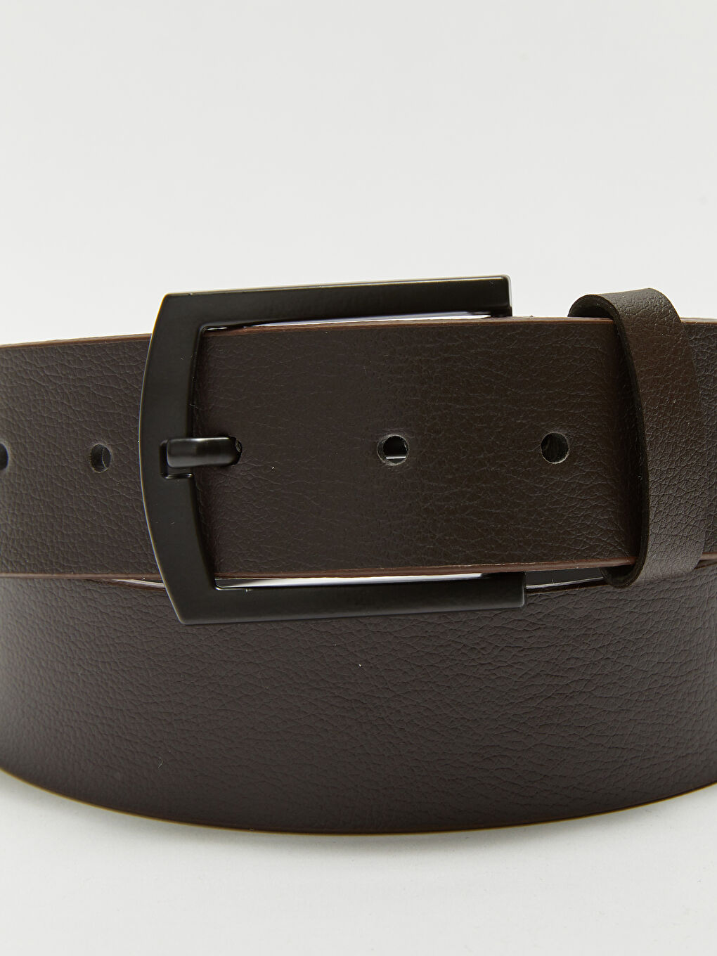 Kahverengi Deri Görünümlü Erkek Kemer-3