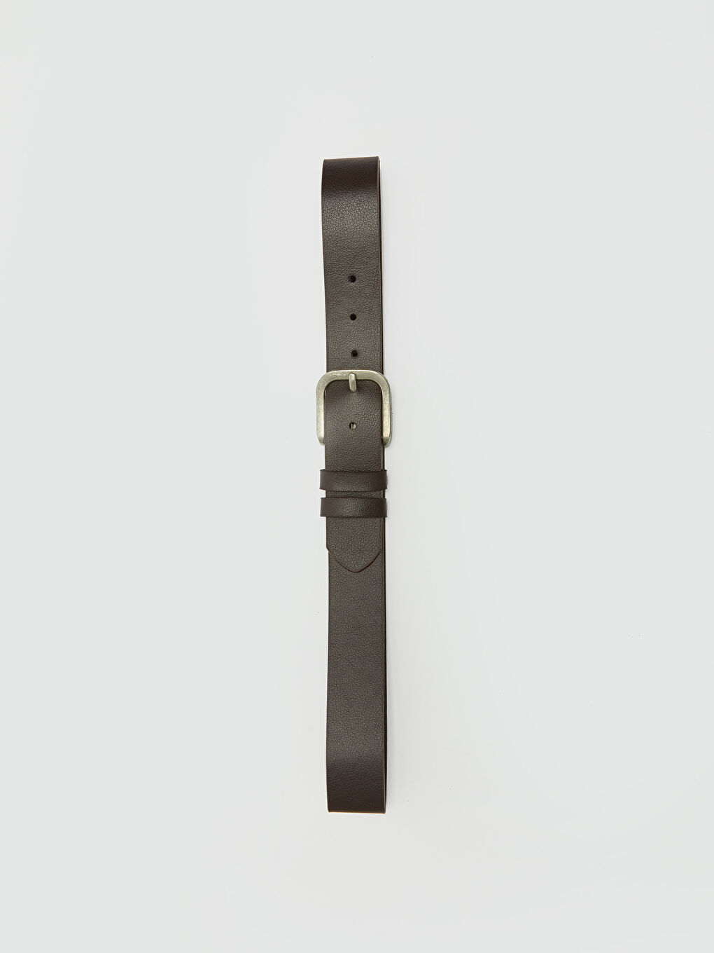 Kahverengi Deri Görünümlü Erkek Kemer-1