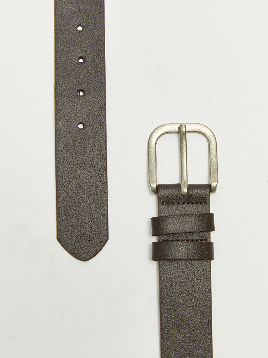 Kahverengi Deri Görünümlü Erkek Kemer-2