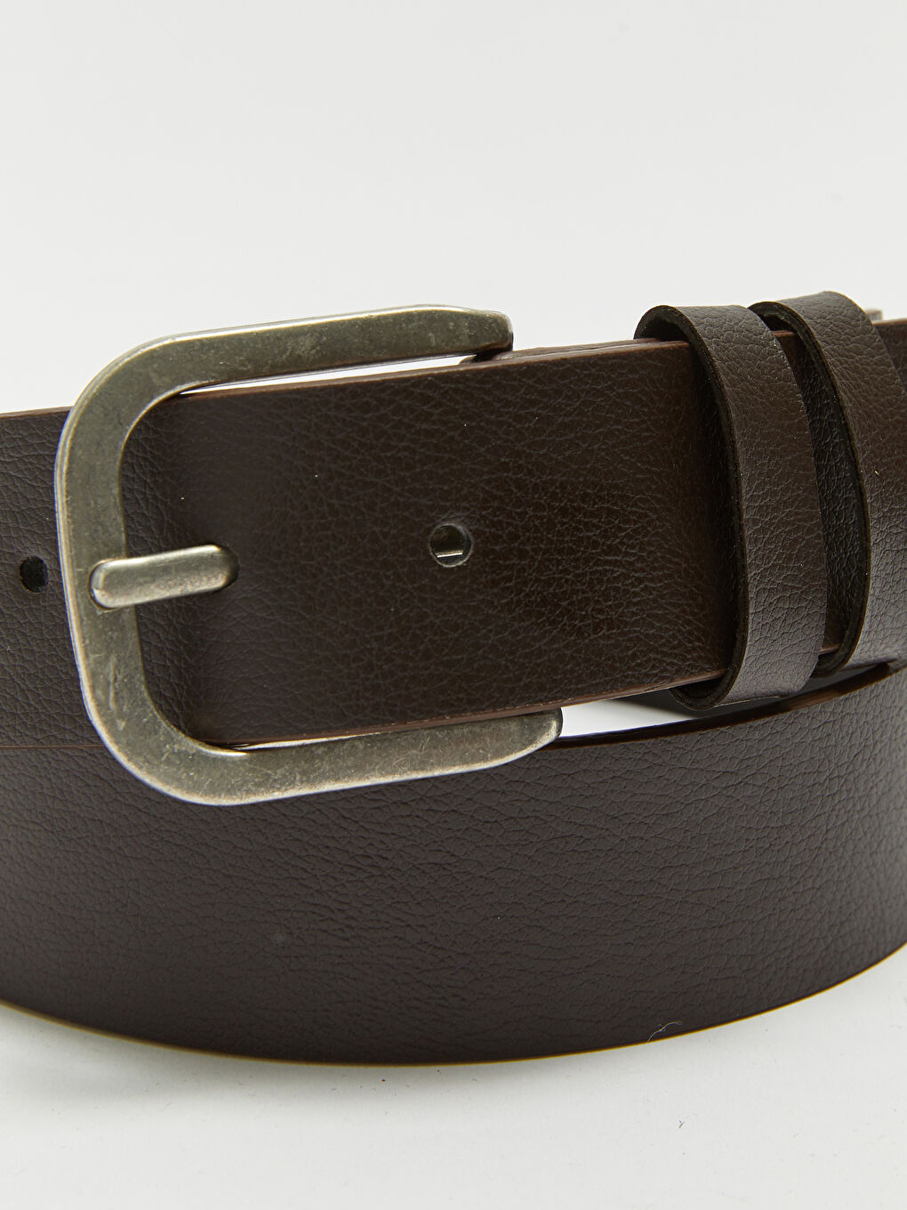 Kahverengi Deri Görünümlü Erkek Kemer-3