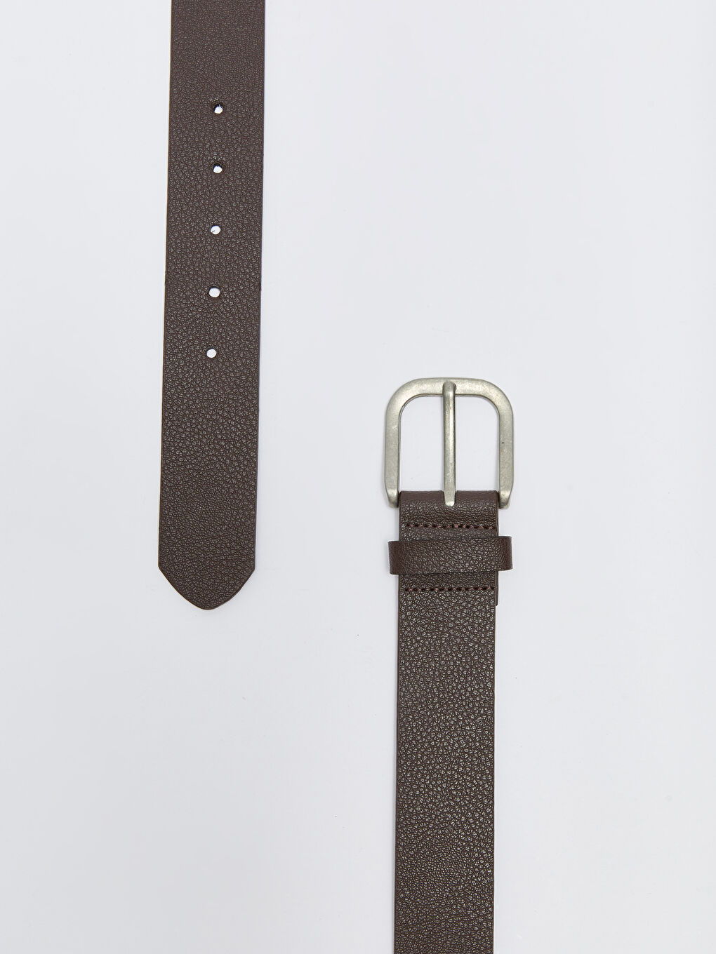 Kahverengi Deri Görünümlü Erkek Kemer-2