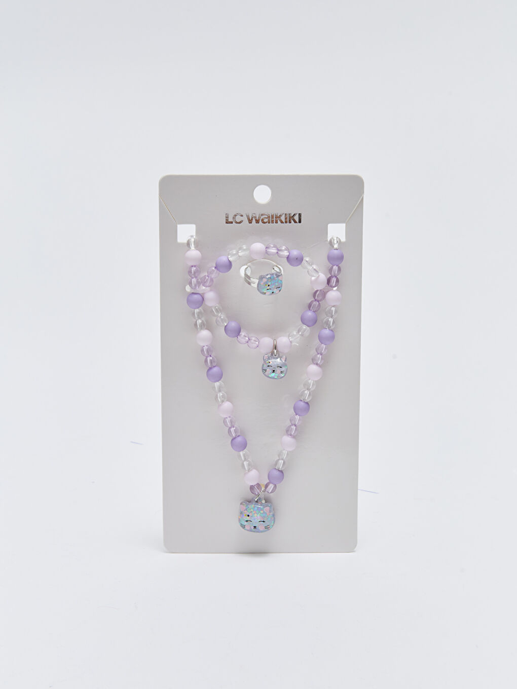 Karışık Çok Renkli Boncuklu Kız Çocuk Takı Seti