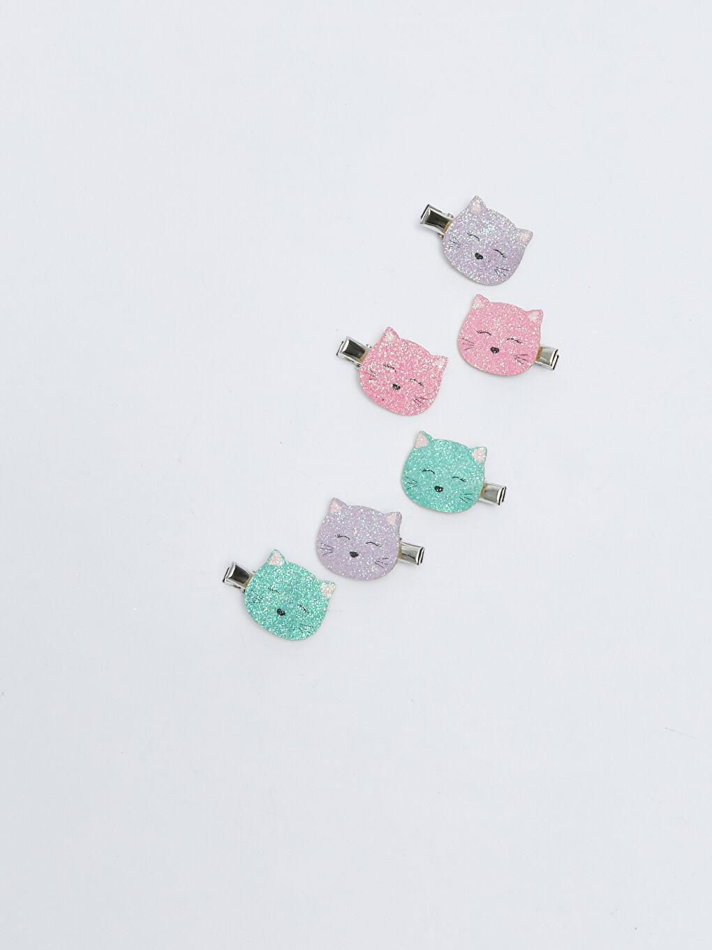 Karışık Kız Çocuk Simli Toka Seti 6'lı