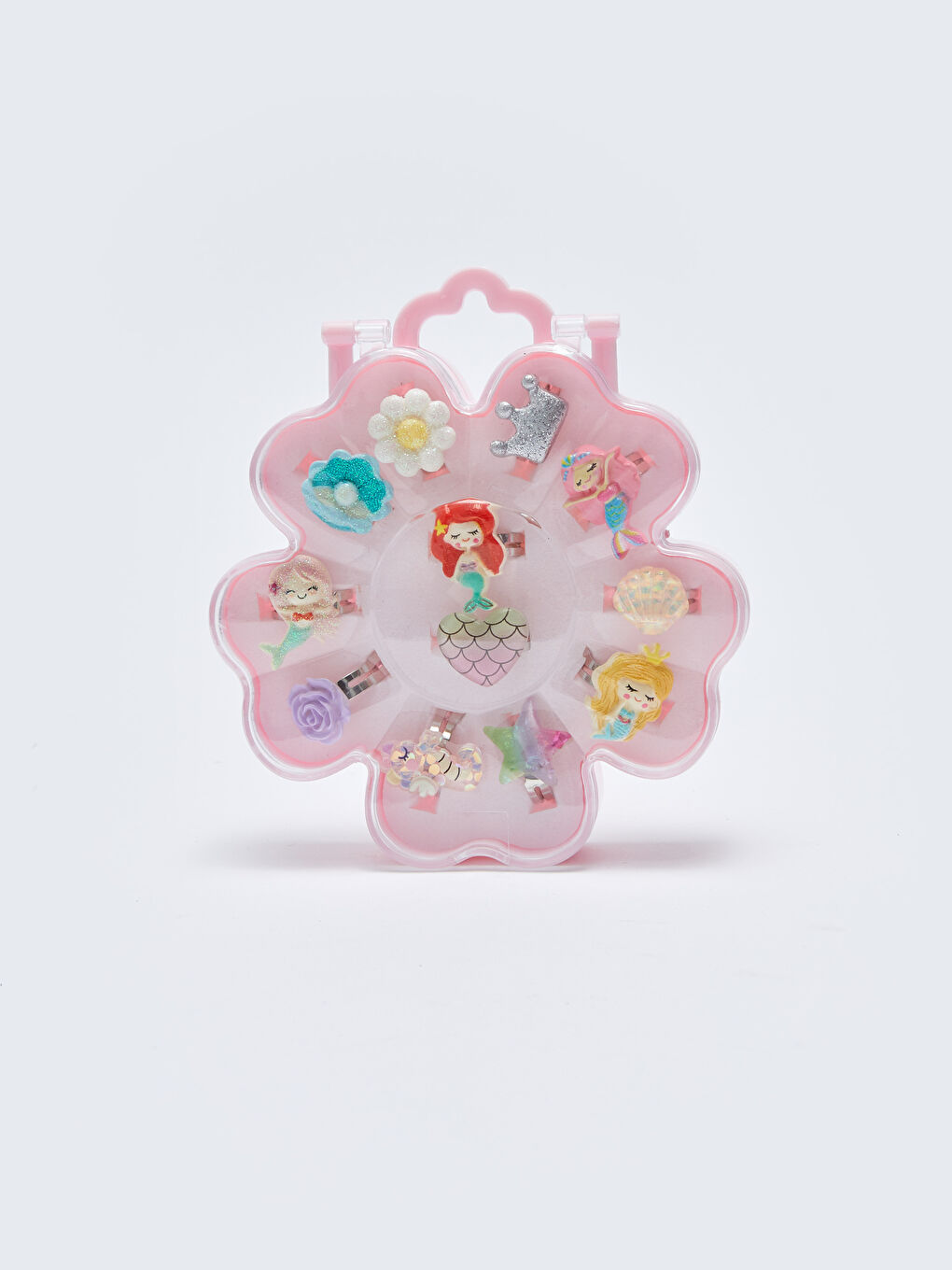 Karışık Desenli Kız Çocuk Yüzük Seti 12'li