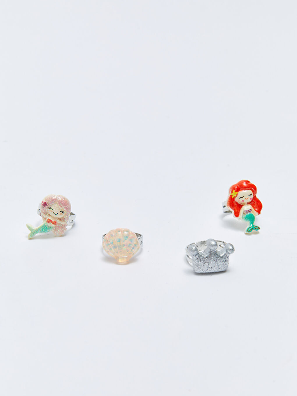 Karışık Desenli Kız Çocuk Yüzük Seti 12'li-2