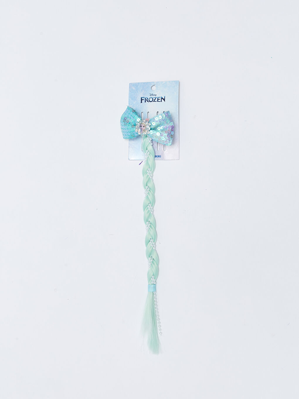 Frozen Printed Braided Hair Detail Girl's Hairpin