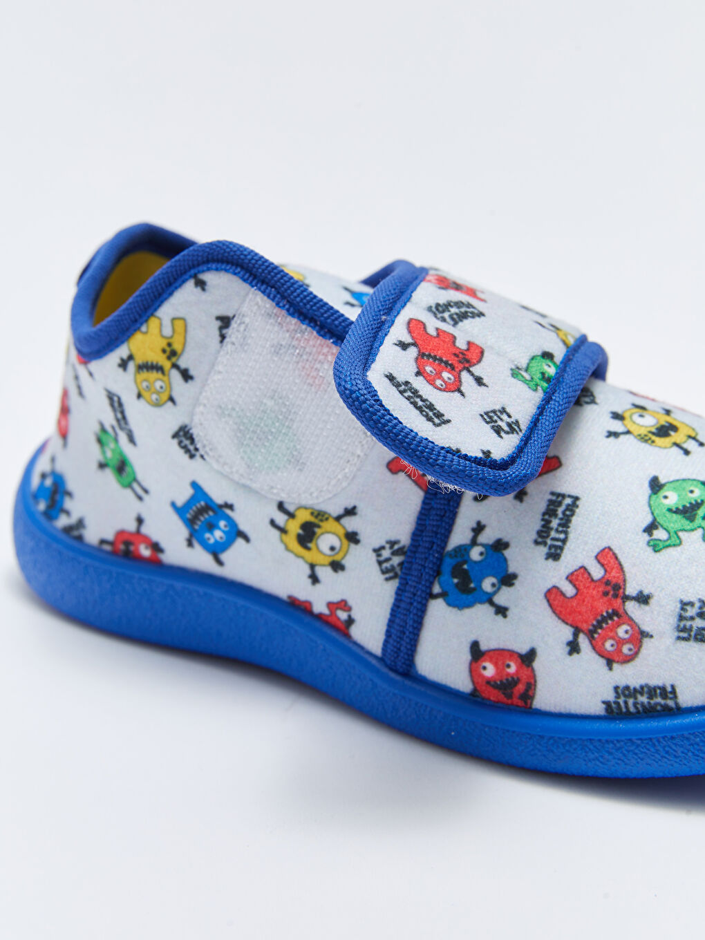 Gri Baskılı Cırt Cırtlı Erkek Çocuk Panduf-5