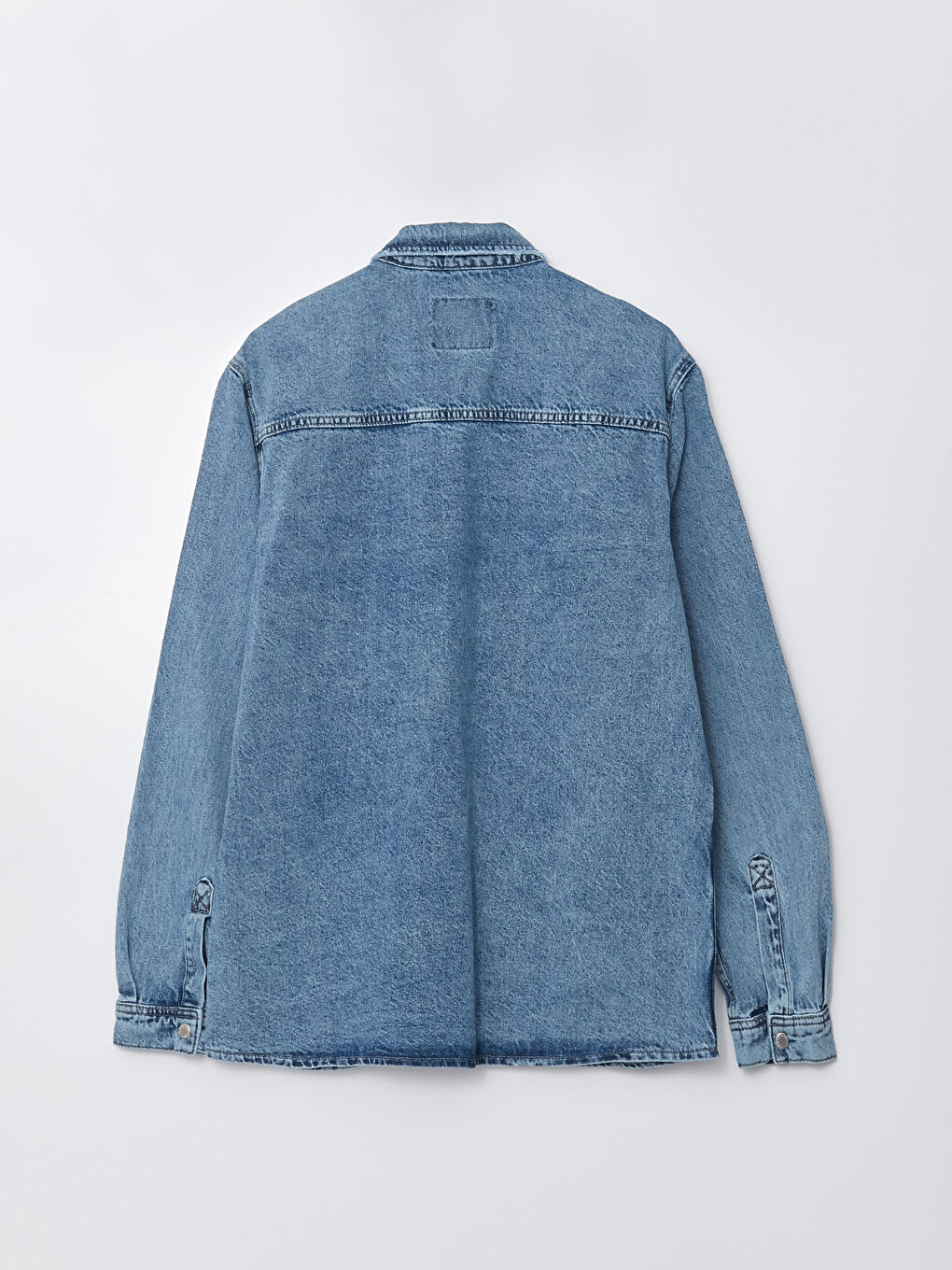 İndigo Standart Kalıp Erkek Jean Ceket-6