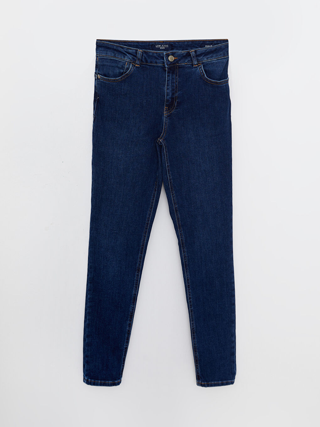 LCW Jeans Koyu Rodeo Yüksek Bel Mercury Skinny Fit Kadın Jean Pantolon - 5