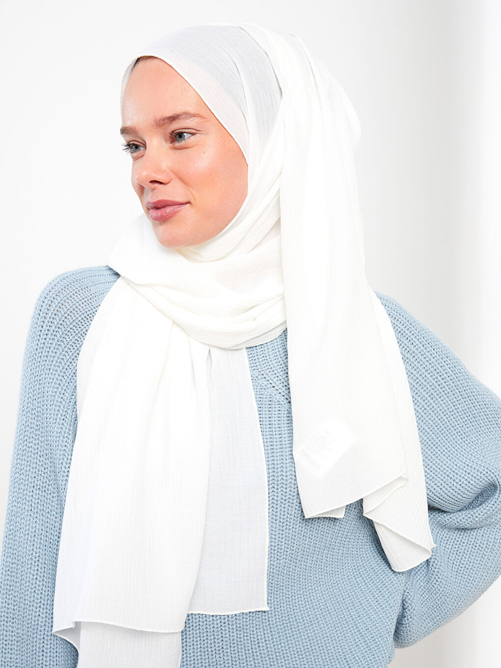 Plain Woven Women's Scarf-2
