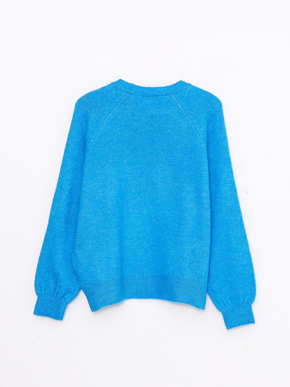 Crew Neck Plain Long Sleeve Women's Knitwear Sweater-6