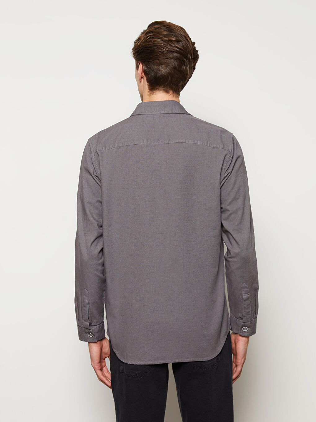 LCW ECO Regular Fit Long Sleeve Men's Shirt -W2HJ42Z8-JNM