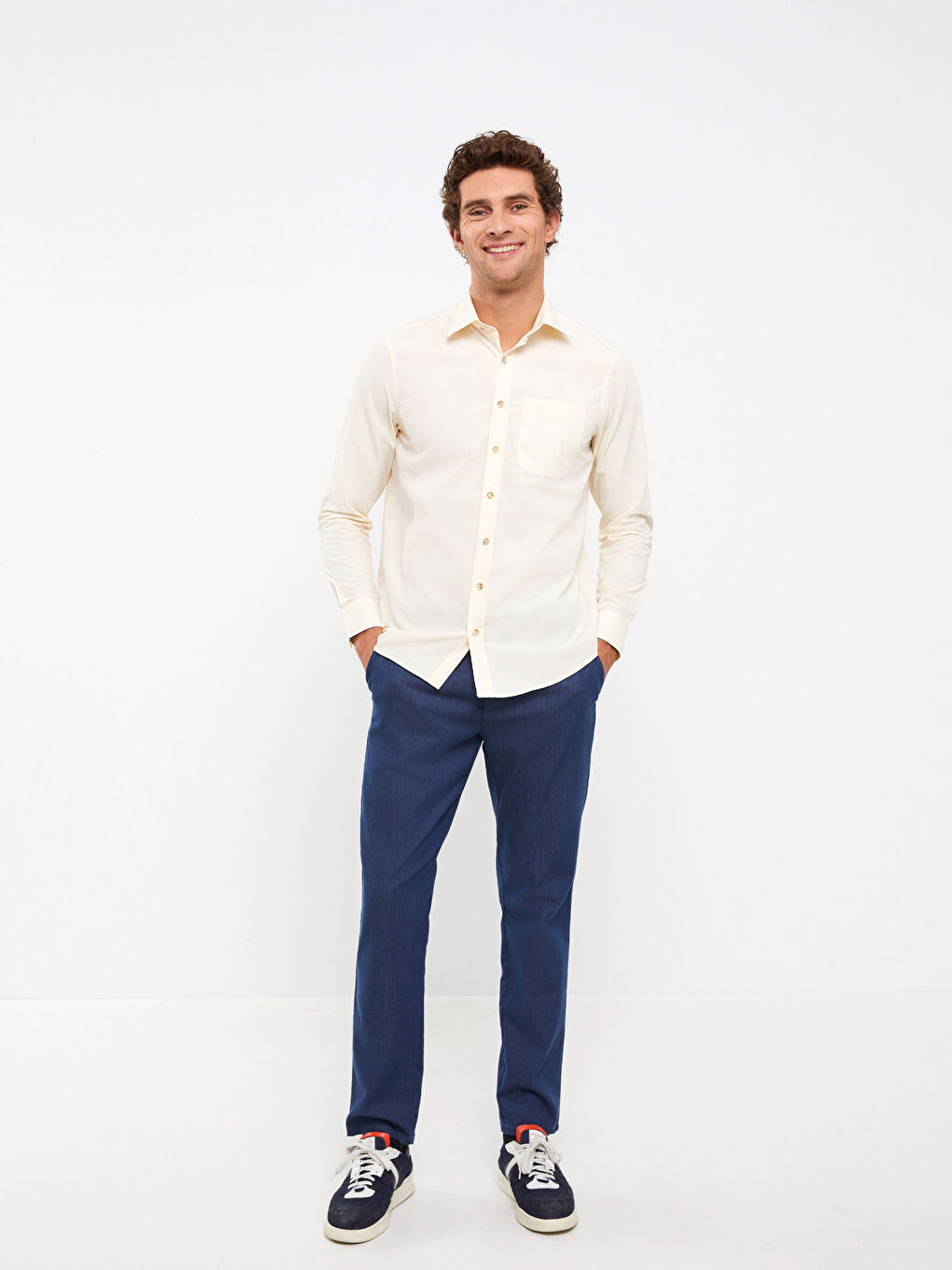 Regular Fit Long Sleeve Men's Shirt-2