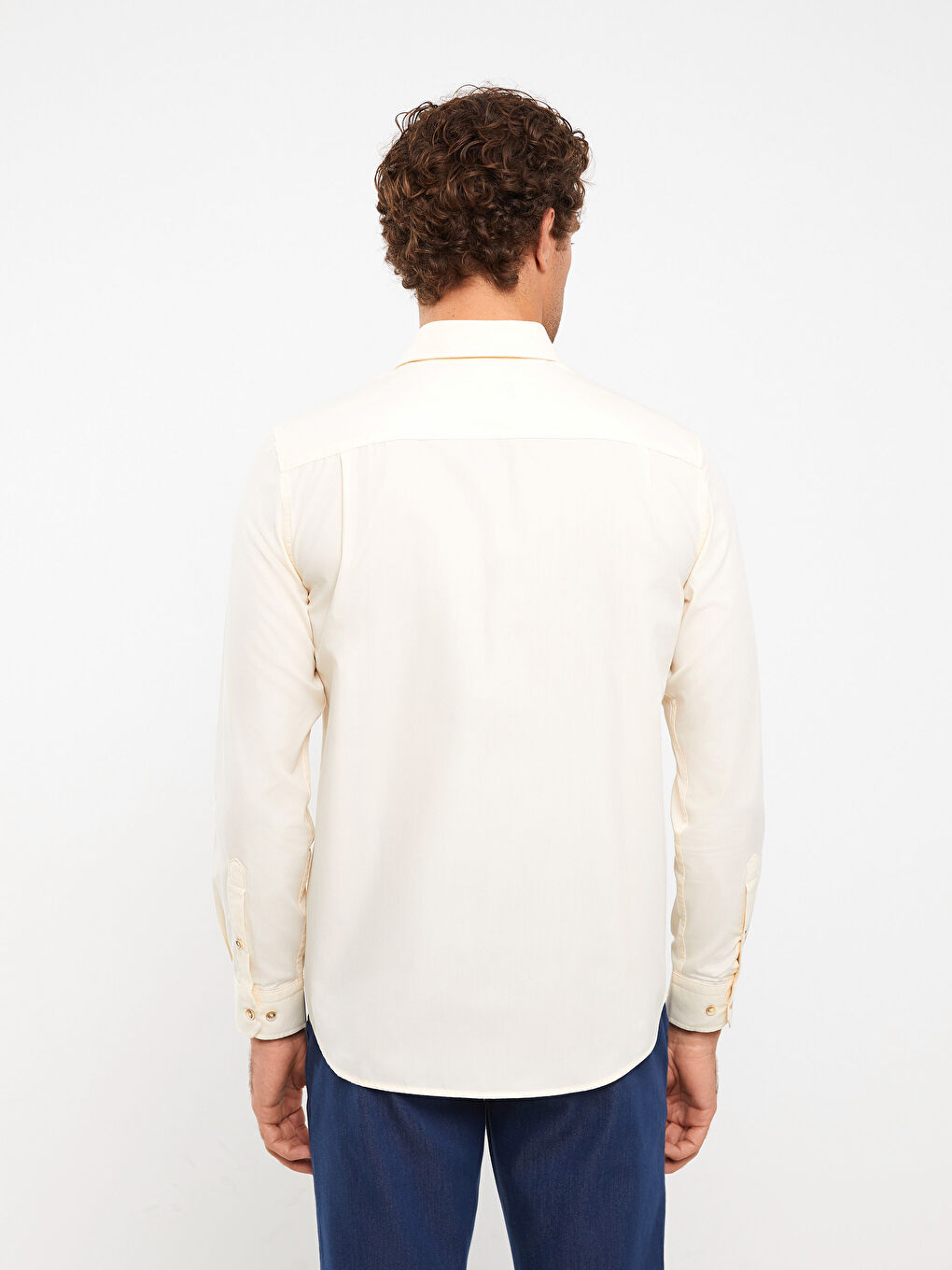 Regular Fit Long Sleeve Men's Shirt-4