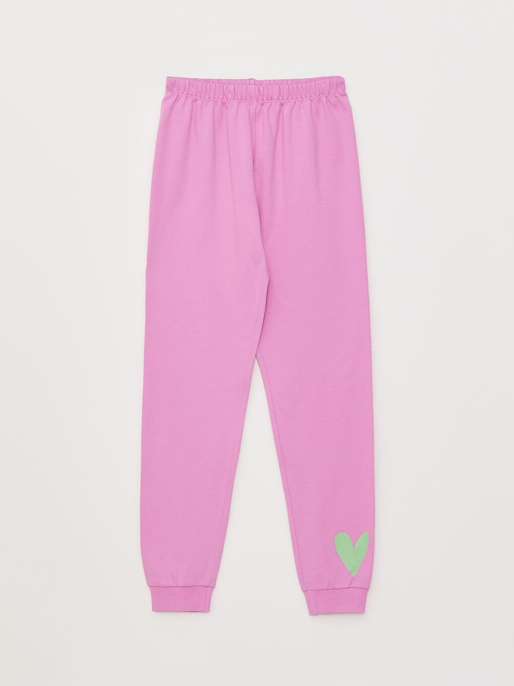 Beyaz Bisiklet Yaka Baskılı Uzun Kollu Kız Çocuk Pijama Takımı-2