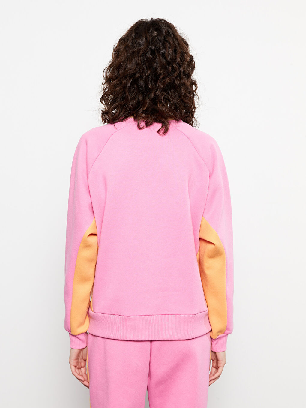 Crew Neck Printed Women's Thick Sweatshirt-8