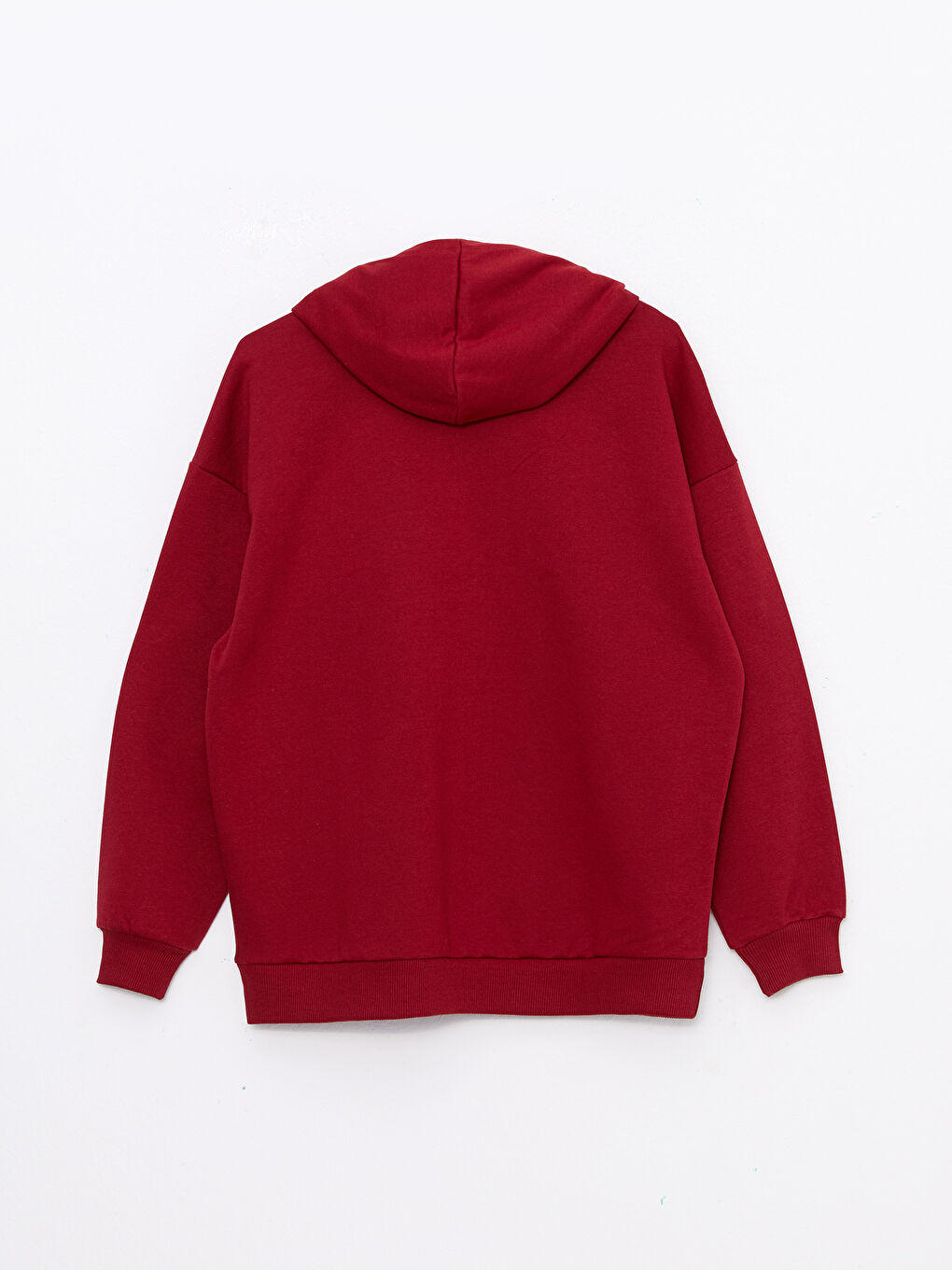 LCW Vision Bordo Kapüşonlu Baskılı Uzun Kollu Kadın Sweatshirt - 6