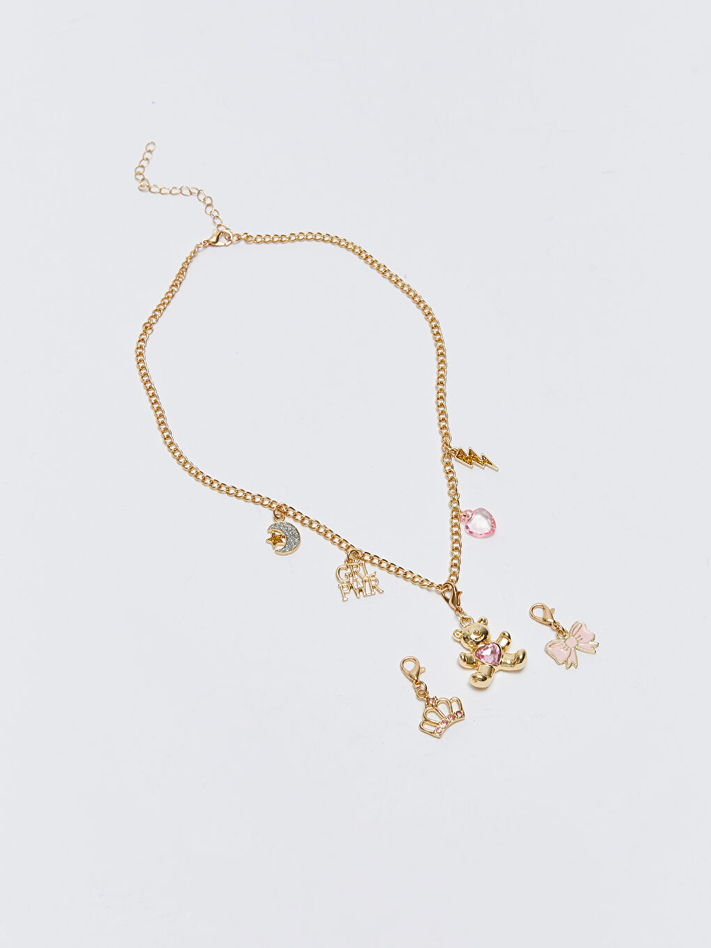 Karışık Çıkarılabilir Figürlü Kız Çocuk Kolye-1