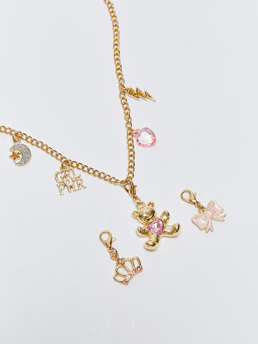 Karışık Çıkarılabilir Figürlü Kız Çocuk Kolye-2