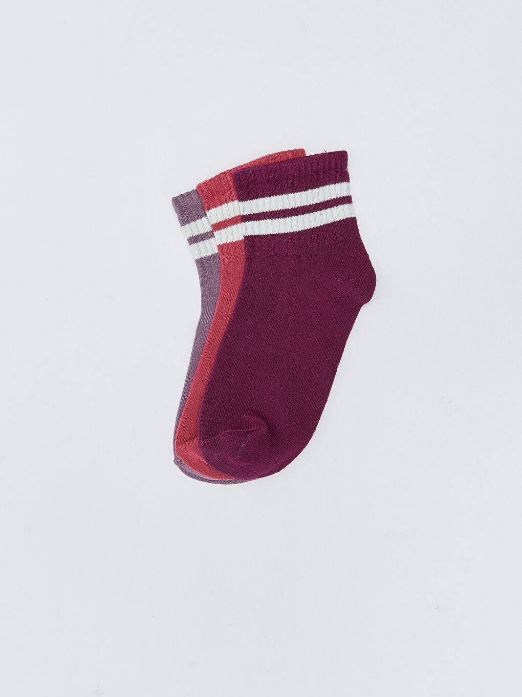 LCW ECO Striped Women's Ankle Socks 3-packs -W2HL15Z8-SND