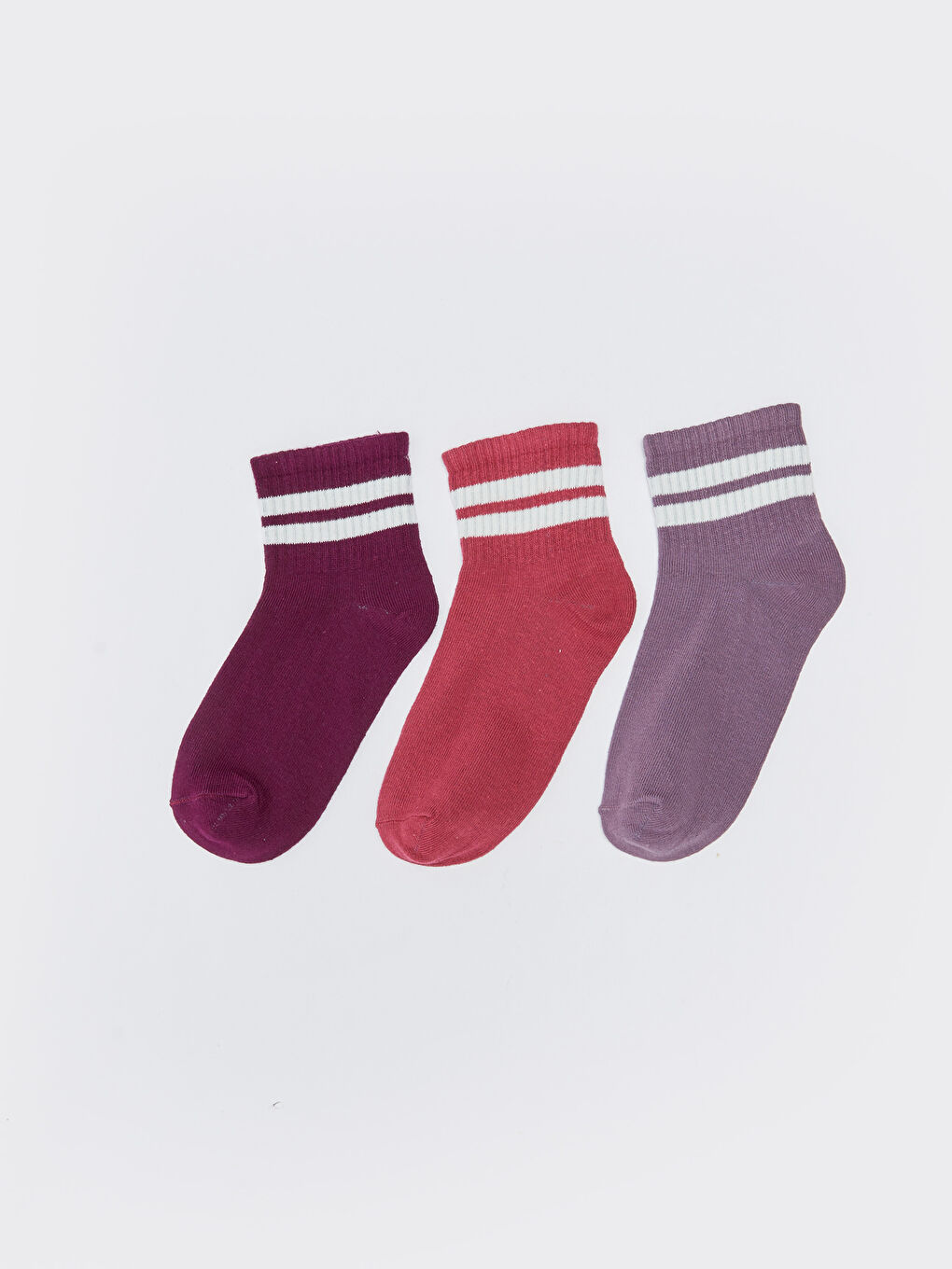 LCW ECO Striped Women's Ankle Socks 3-packs -W2HL15Z8-SND
