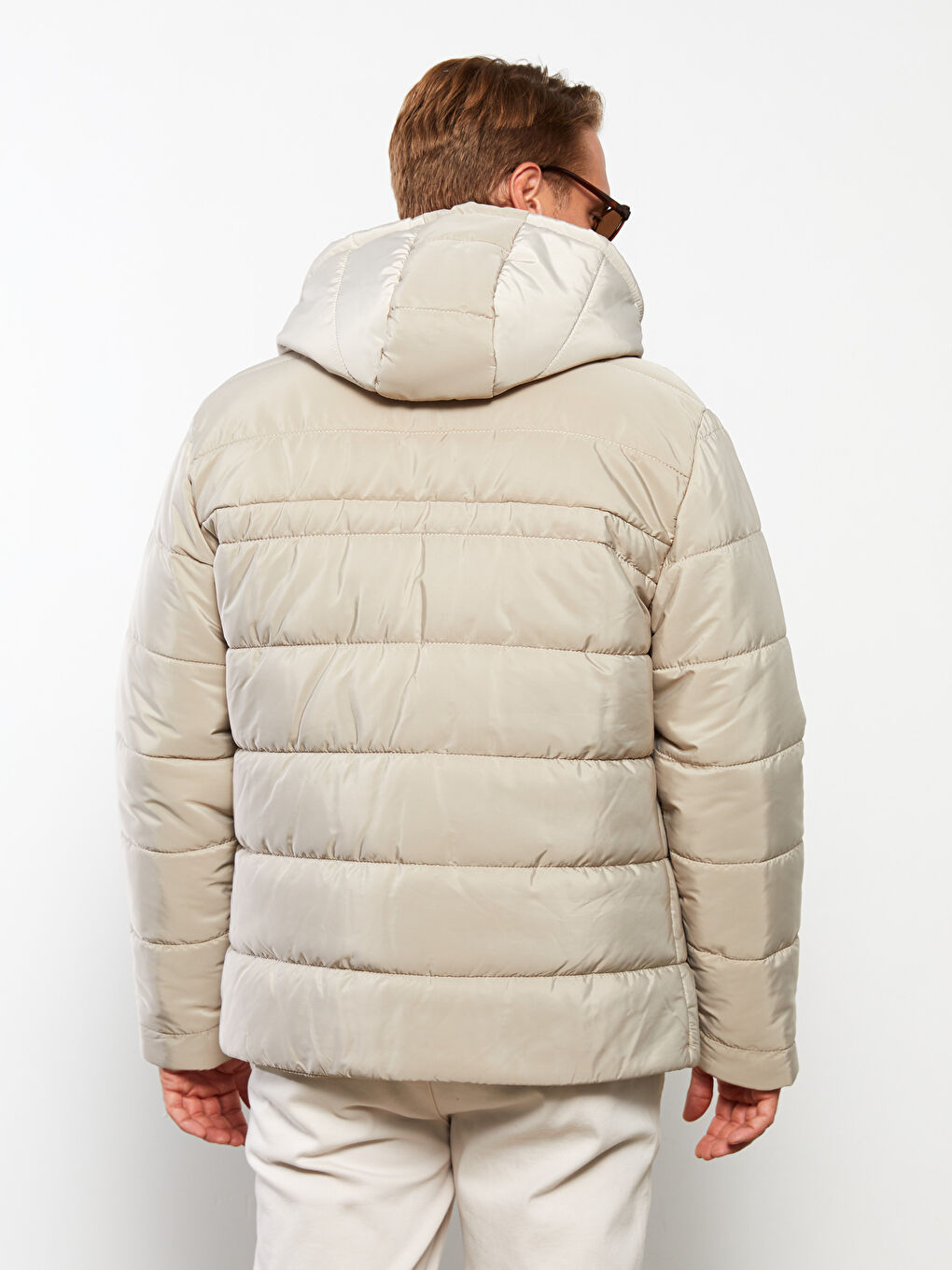 Regular Fit Steppmantel für Herren mit Kapuze-4