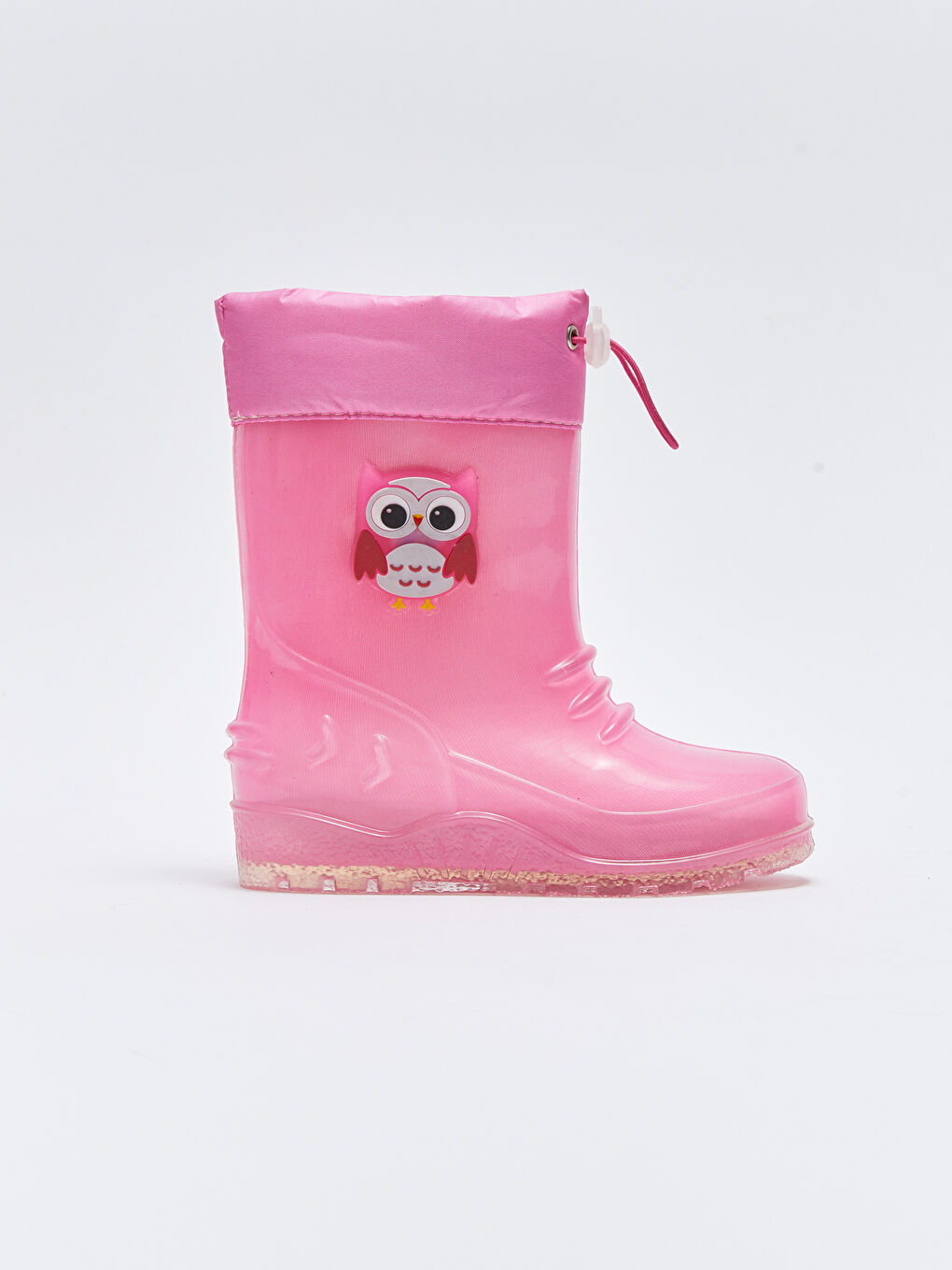 Pembe Işıklı Patch Detaylı Kız Bebek Yağmur Botu-2