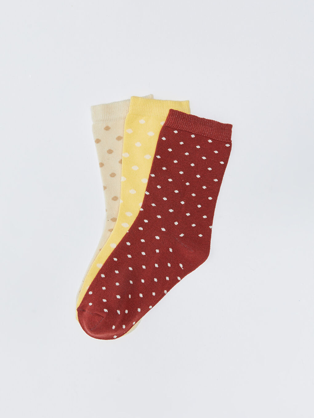 LC Waikiki Polka Dot Women's Ankle Socks 3-pack -W2HL67Z8-SLM
