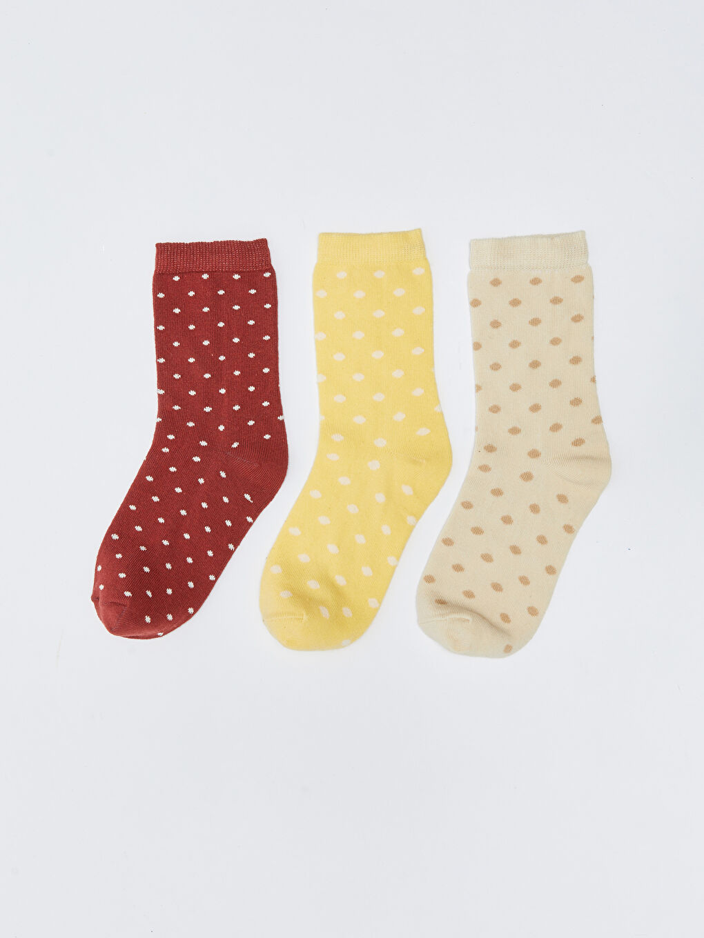 LC Waikiki Polka Dot Women's Ankle Socks 3-pack -W2HL67Z8-SLM
