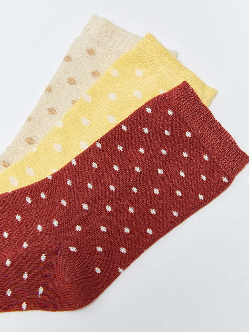 LC Waikiki Polka Dot Women's Ankle Socks 3-pack -W2HL67Z8-SLM