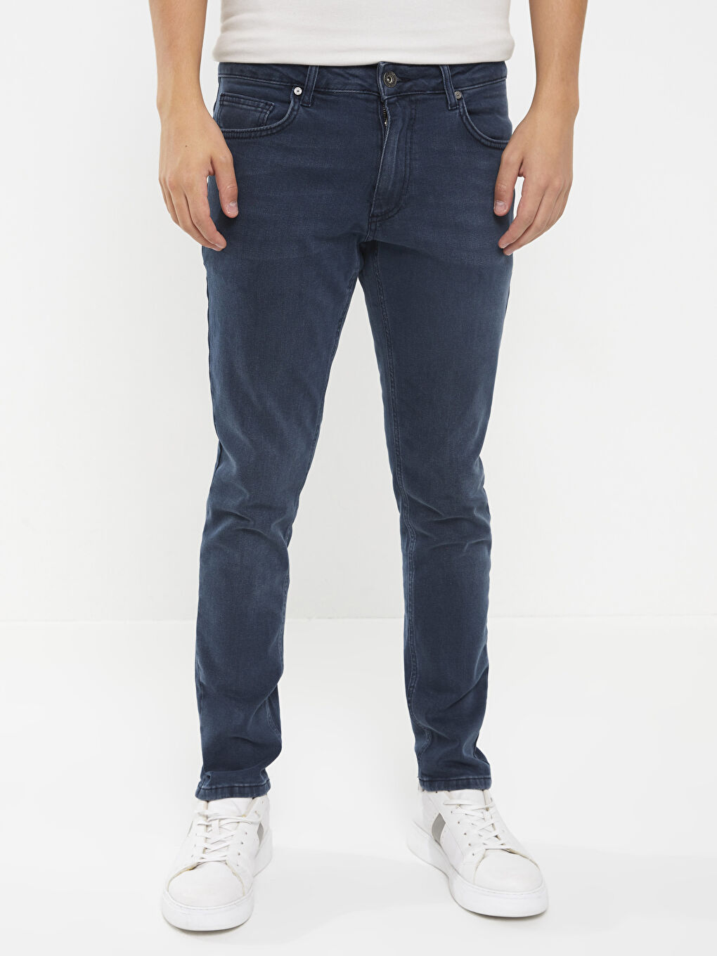 XSIDE Lacivert Slim Fit Erkek Jean Pantolon - 2