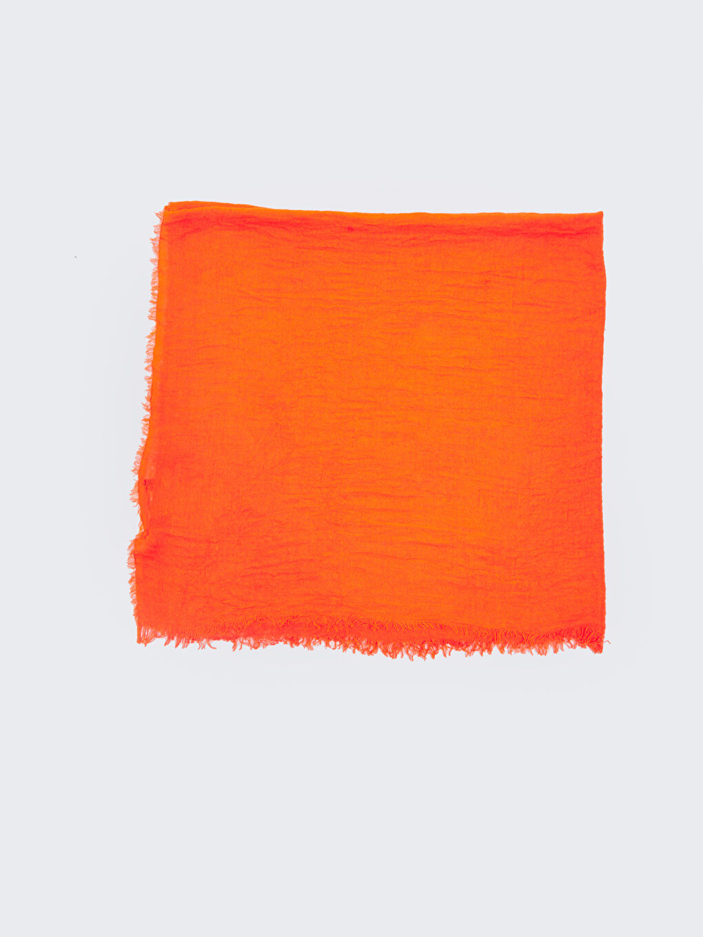 Turuncu Kadın Düz  Şal-1