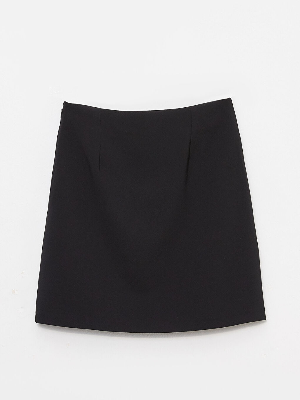 Zippered Waist Plain A-Line Women's Skirt-7