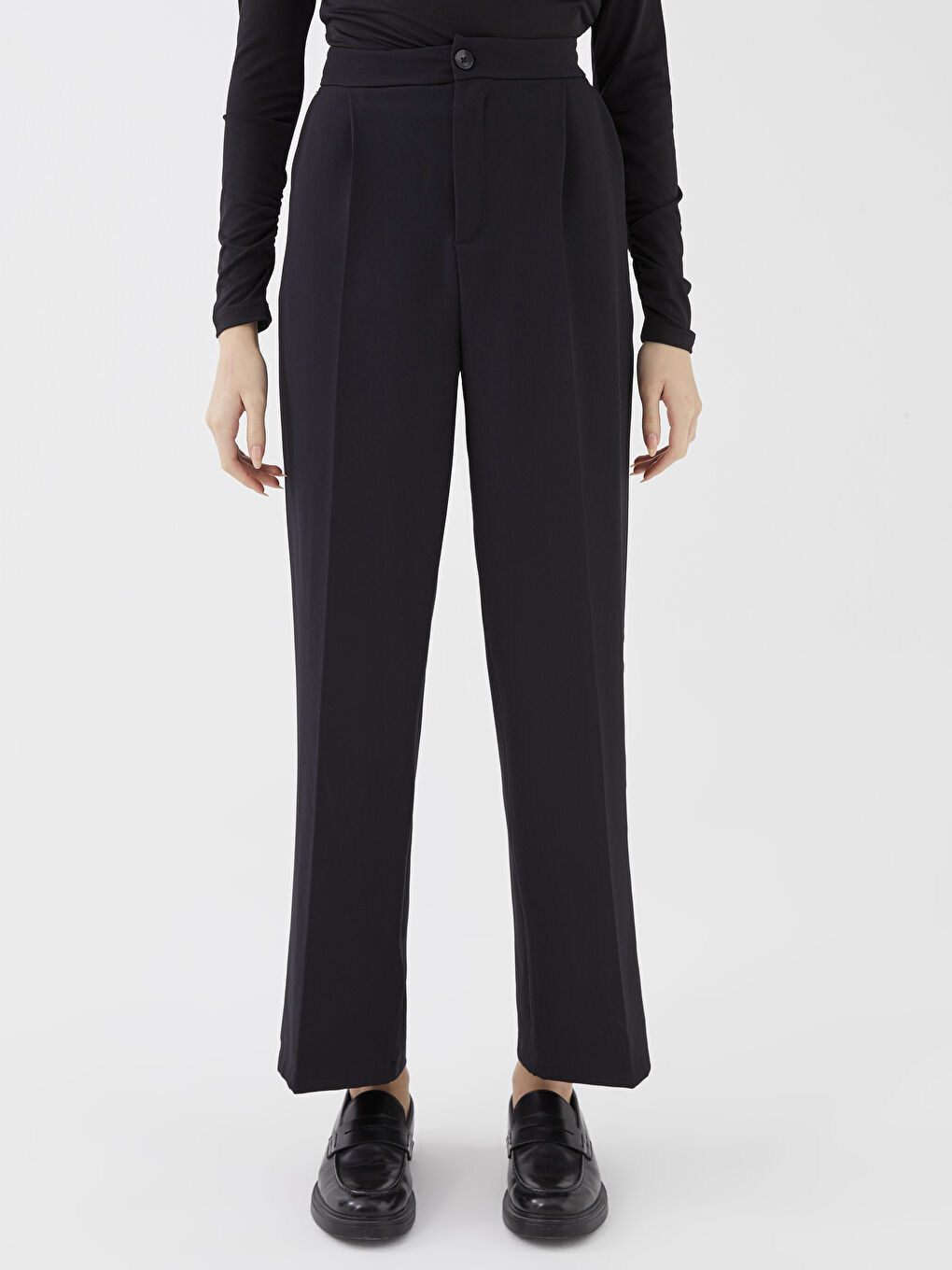 LCW Vision Women's Relaxed Fit Plain Trousers -W2HL98Z8-CVL