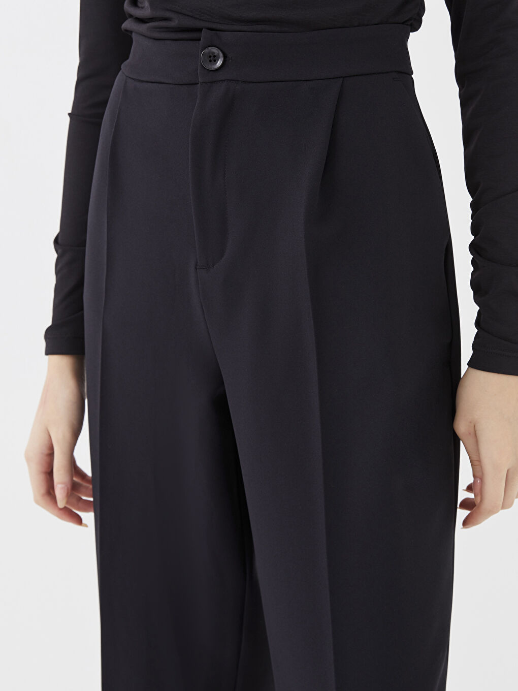 LCW Vision Women's Relaxed Fit Plain Trousers -W2HL98Z8-CVL