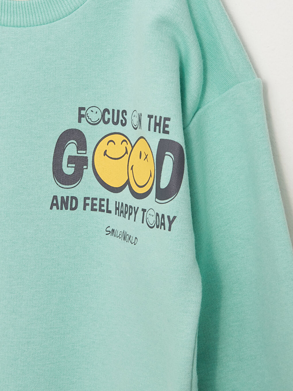 Crew Neck Long Sleeve SmileyWorld Printed Baby Boy Sweatshirt and Pants 2-Pack Set-6