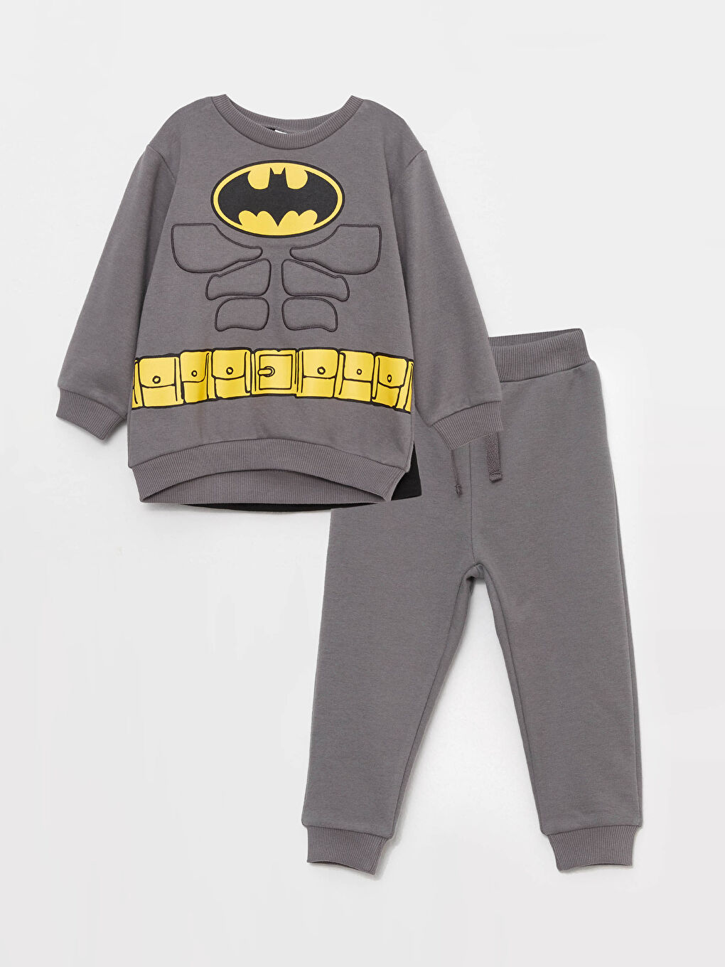 LC Waikiki Crew Neck Long Sleeve Batman Printed Baby Boy Costume -W2HO15Z1-H9V