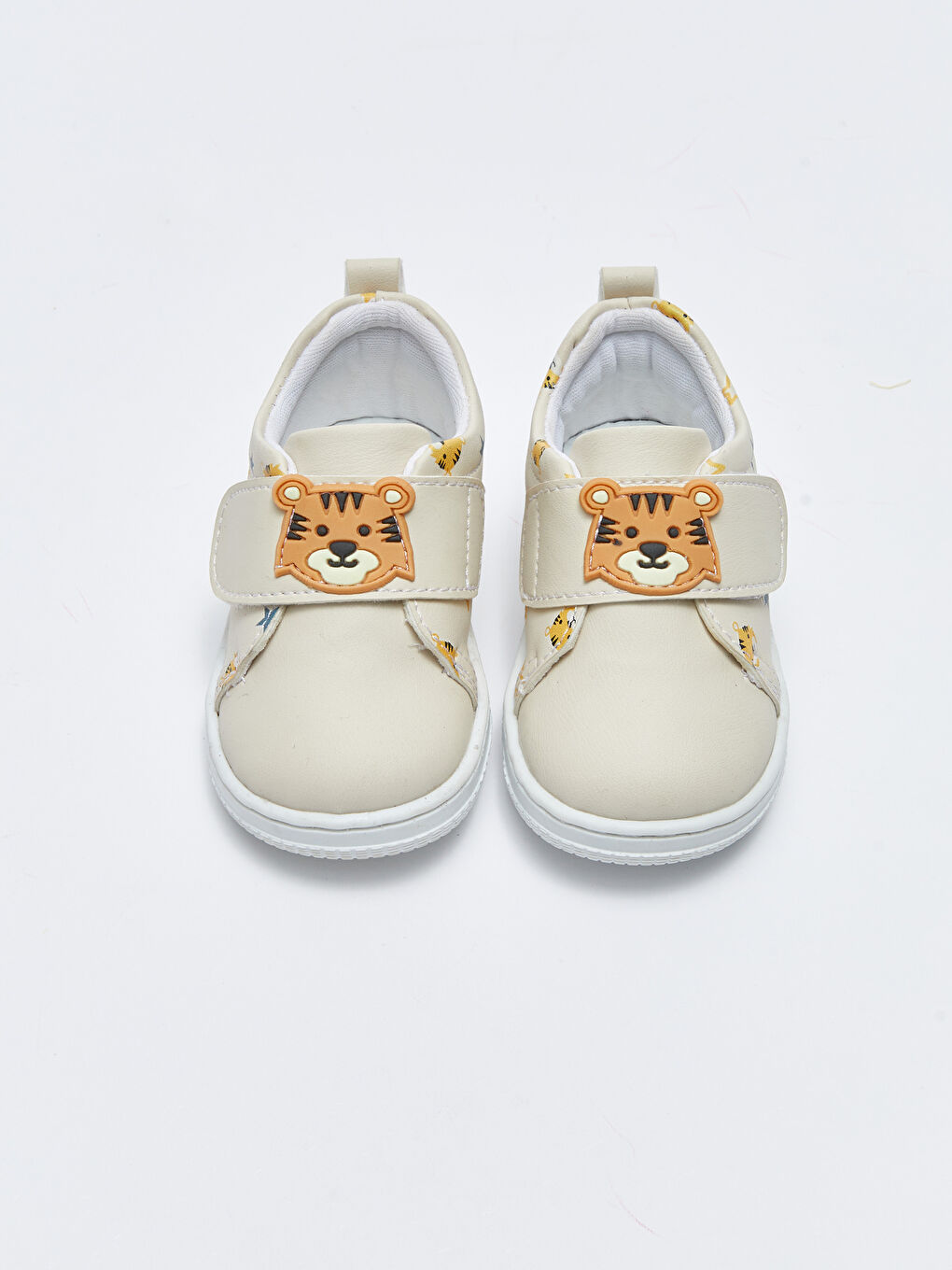 Pantofi pentru premergători băieți bebeluși cu model și bandă Velcro-2