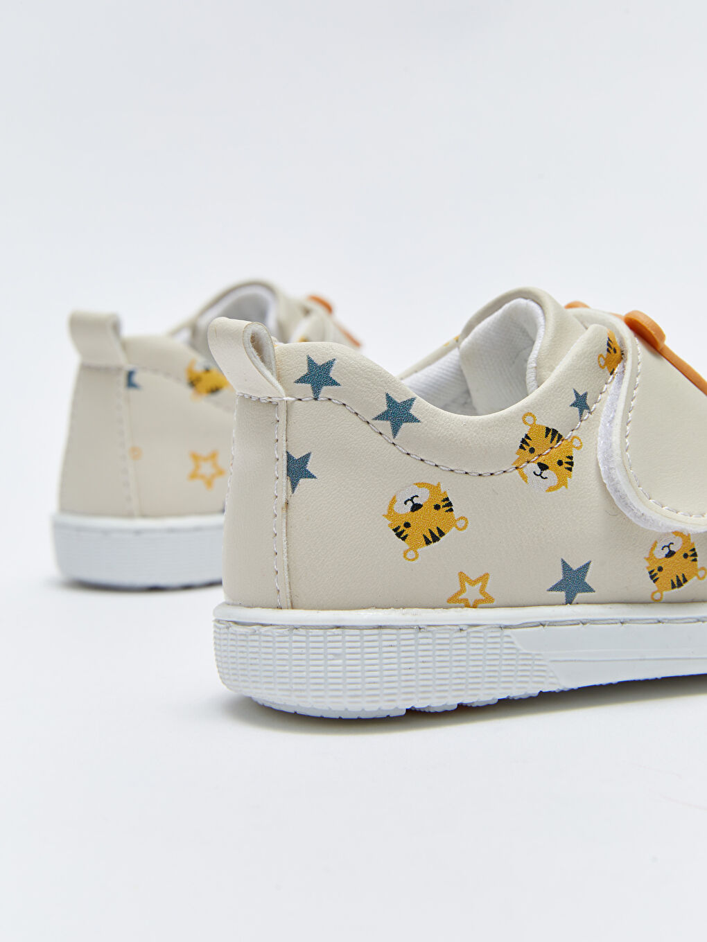 Pantofi pentru premergători băieți bebeluși cu model și bandă Velcro-4