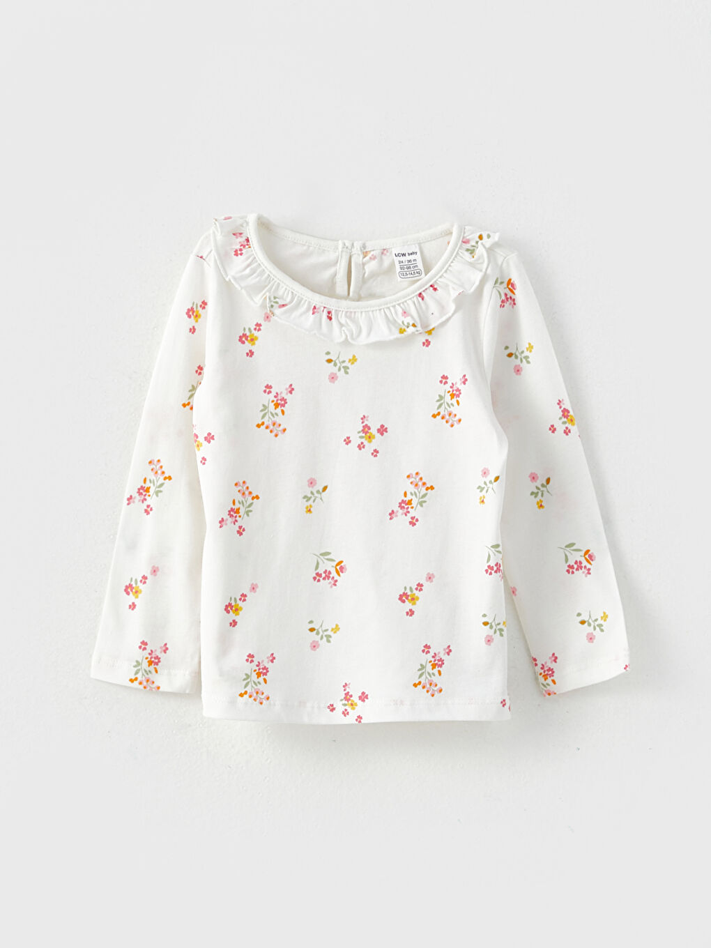 LCW baby Rundhalsausschnitt Langarm Bedrucktes Baby Mädchen T-Shirt 2er-Pack -W2HO31Z1-JM1