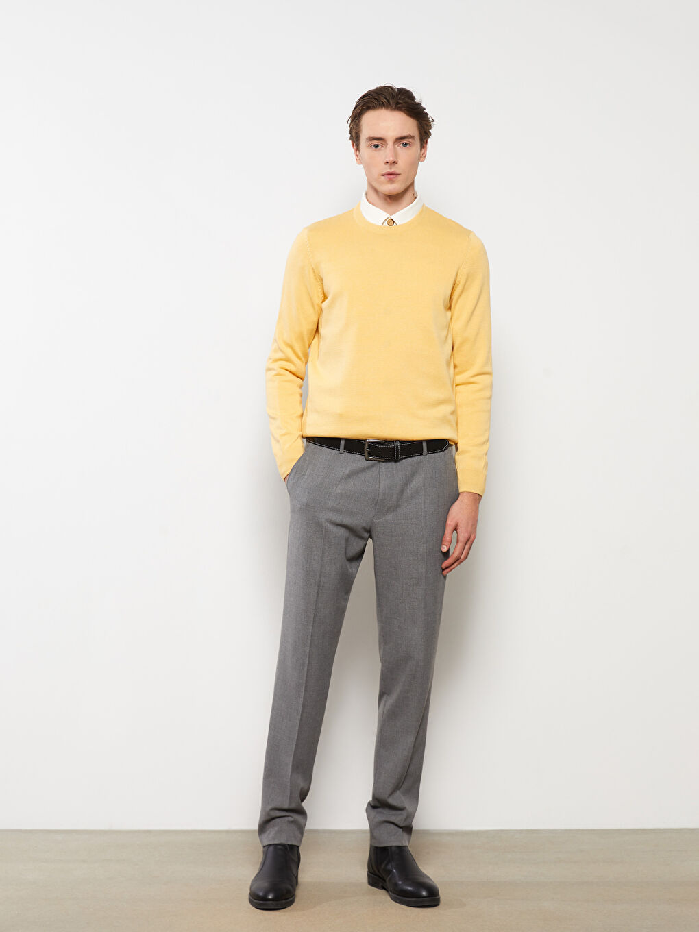 LCWAIKIKI Formal Gri Slim Fit Erkek Pantolon - 1